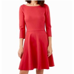 Kate Spade ♠️ Boat Neck Ponte Red Dress
